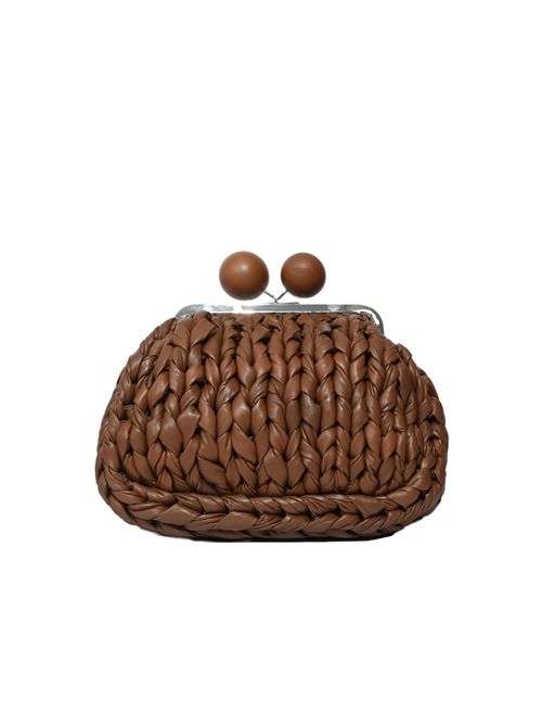 Borsa Pasticcino Bag Medium WKALIBERO in nappa tricot Cuoio WEEKEND MAX MARA | 2615511055600003